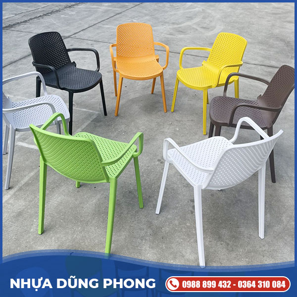 Ghế nhựa đúc có tay DP02